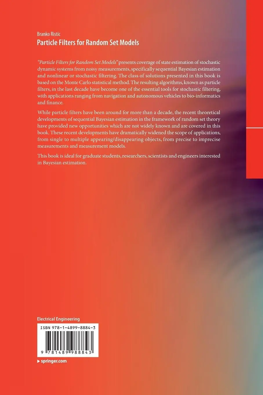 Rückseite: 9781489988843 | Particle Filters for Random Set Models | Branko Ristic | Taschenbuch