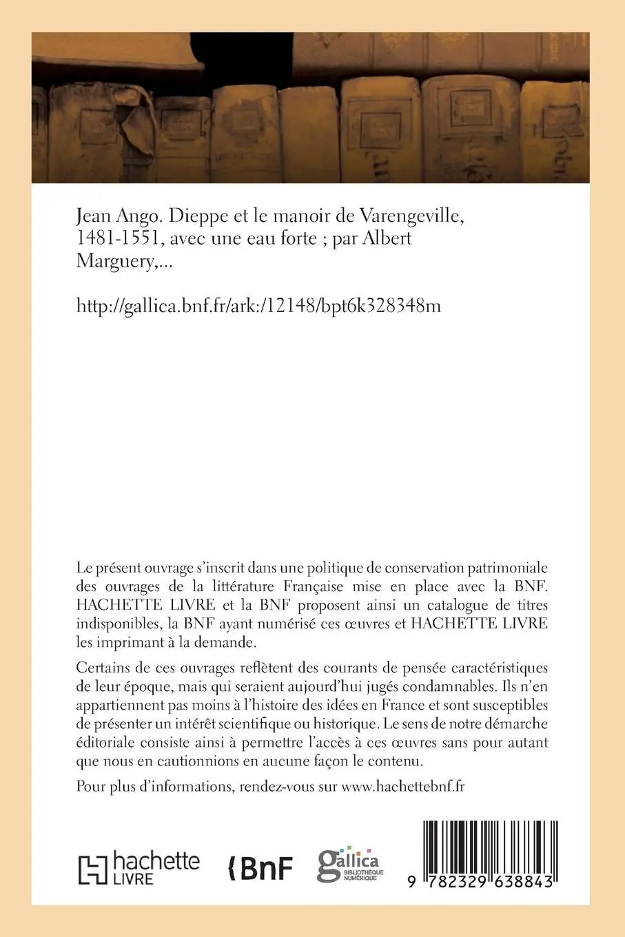 Rückseite: 9782329638843 | Jean Ango. Dieppe et le manoir de Varengeville, 1481-1551 | Marguery