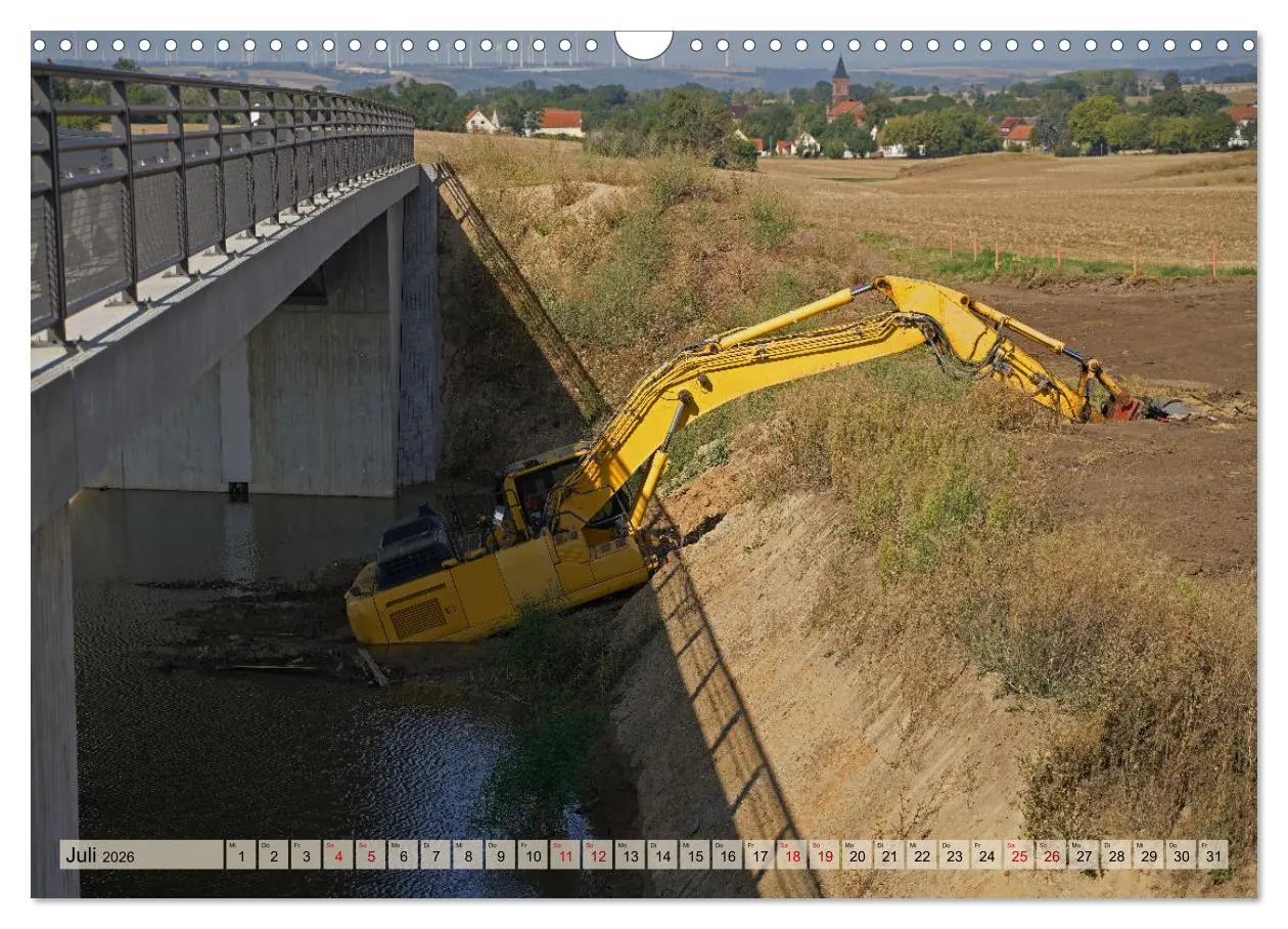 Bild: 9783457318843 | Bagger im Einsatz (Wandkalender 2026 DIN A3 quer), CALVENDO...