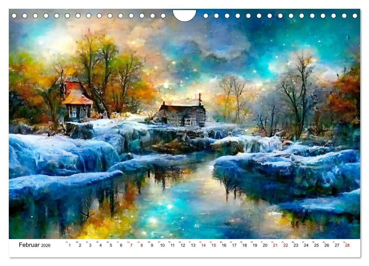 Bild: 9783457558843 | Fantasie Cottages - Ein Jahr durch die Märchenwelt (Wandkalender...