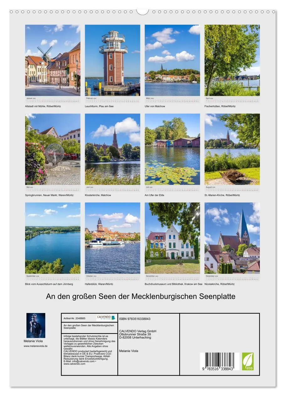 Bild: 9783516338843 | An den großen Seen der Mecklenburgischen Seenplatte (hochwertiger...