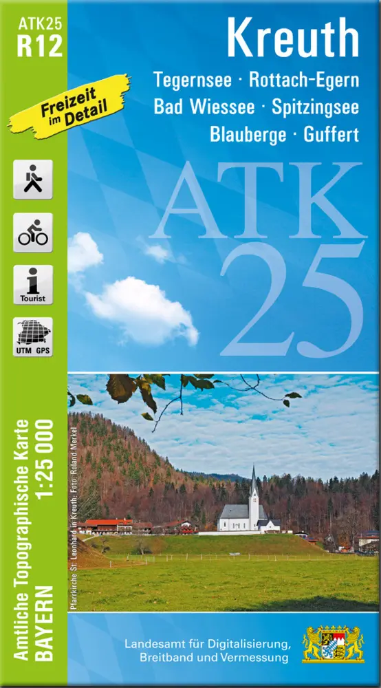 Cover: 9783899338843 | Kreuth 1:25 000 | Digitalisierung | (Land-)Karte | Deutsch | 2022