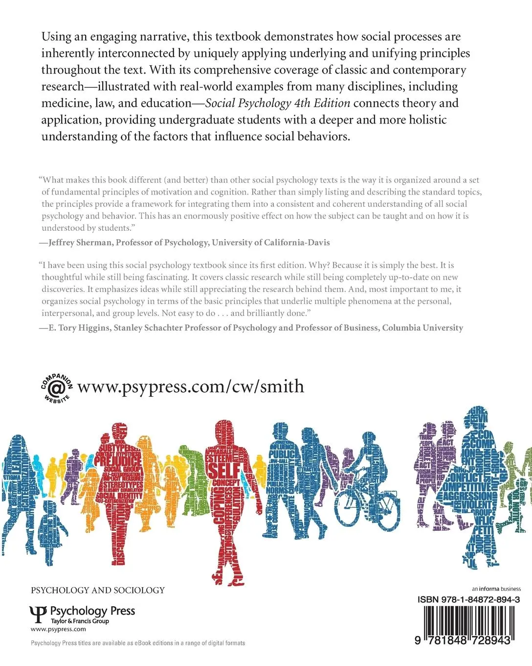 Rückseite: 9781848728943 | Social Psychology | Fourth Edition | Eliot R. Smith (u. a.) | Buch