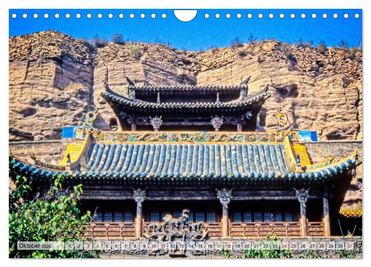 Bild: 9783457858943 | Die Grotten und hängenden Klöster von Yungang (Wandkalender 2026...