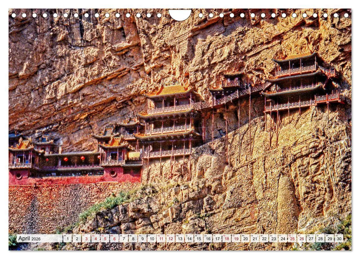 Bild: 9783457858943 | Die Grotten und hängenden Klöster von Yungang (Wandkalender 2026...