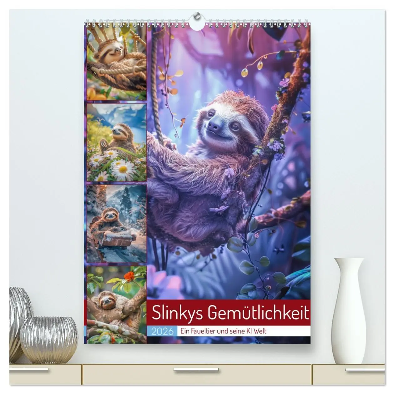 Cover: 9783516258943 | Slinkys Gemütlichkeit (hochwertiger Premium Wandkalender 2026 DIN...