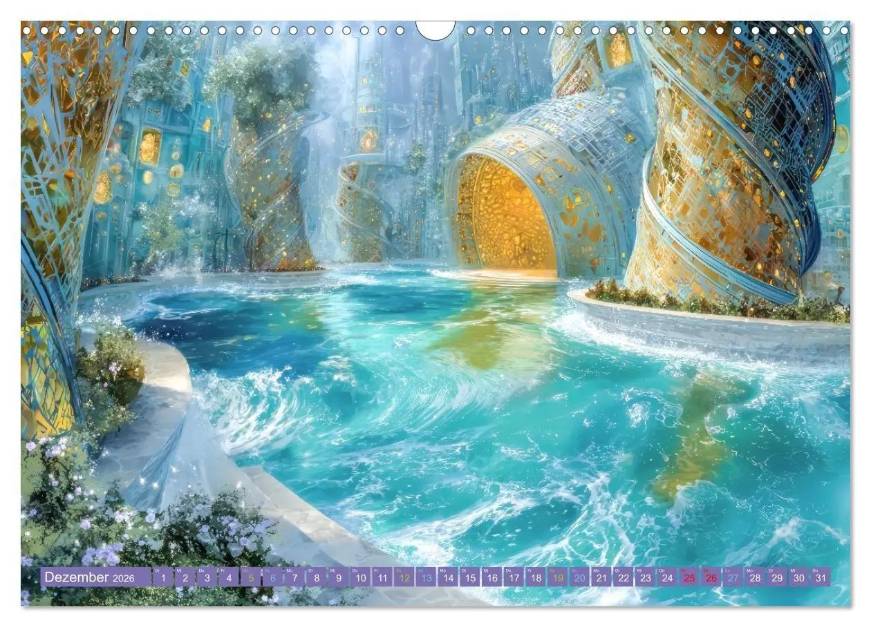 Bild: 9783516708943 | Surreale wunderliche Landschaften - Kreativwerke (Wandkalender 2026...