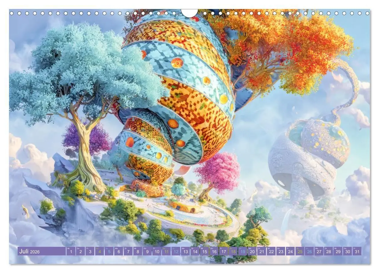 Bild: 9783516708943 | Surreale wunderliche Landschaften - Kreativwerke (Wandkalender 2026...