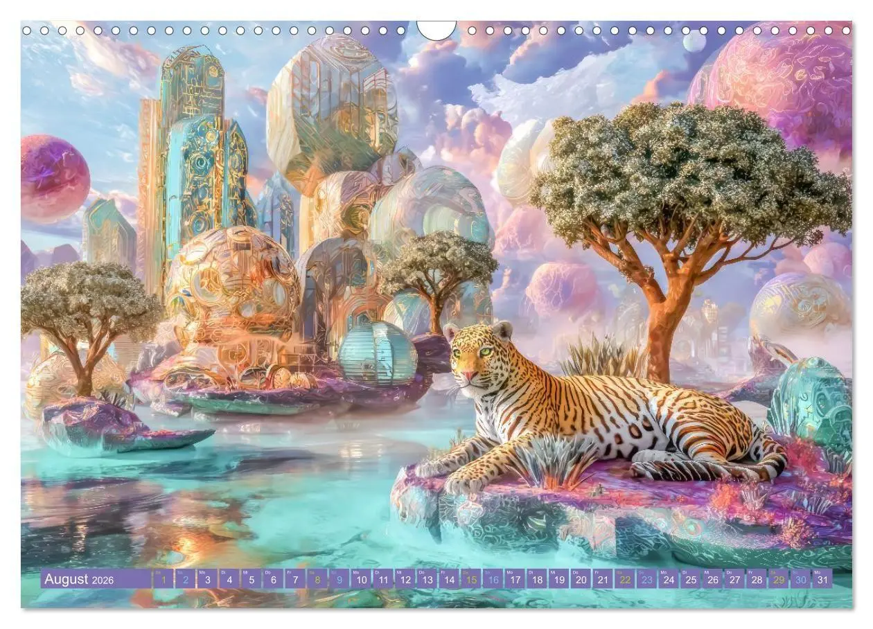 Bild: 9783516708943 | Surreale wunderliche Landschaften - Kreativwerke (Wandkalender 2026...
