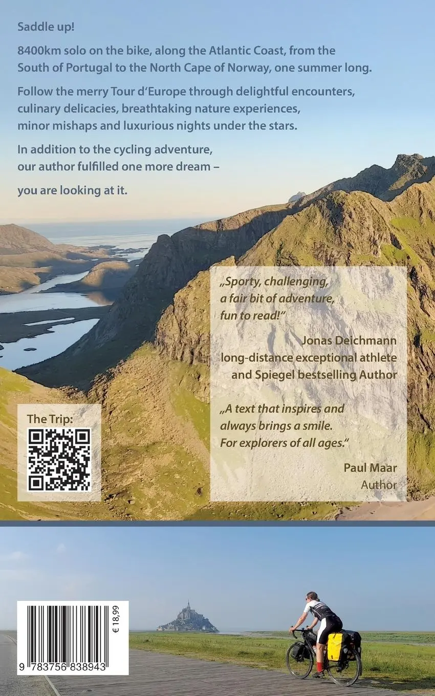 Rückseite: 9783756838943 | Saddle Up | One summer solo on the bike from Faro to the North Cape