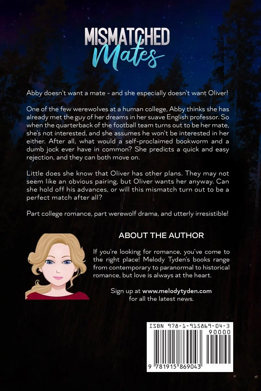 Rückseite: 9781915869043 | Mismatched Mates | Melody Tyden | Taschenbuch | Englisch | 2023