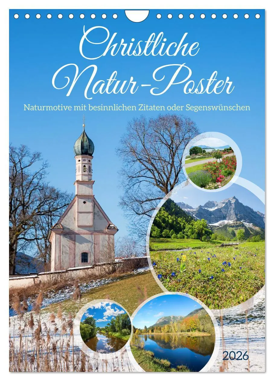 Cover: 9783457299043 | Christliche Natur-Poster 2026 (Wandkalender 2026 DIN A4 hoch),...