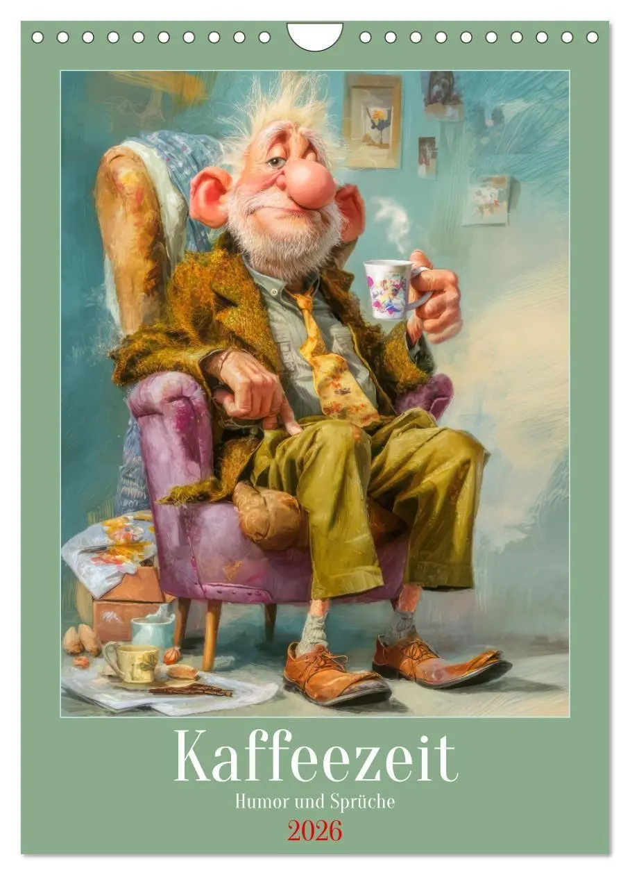 Cover: 9783516699043 | Kaffeezeit - Humor und Sprüche (Wandkalender 2026 DIN A4 hoch),...