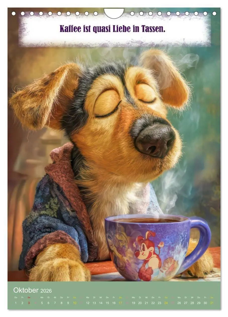 Bild: 9783516699043 | Kaffeezeit - Humor und Sprüche (Wandkalender 2026 DIN A4 hoch),...