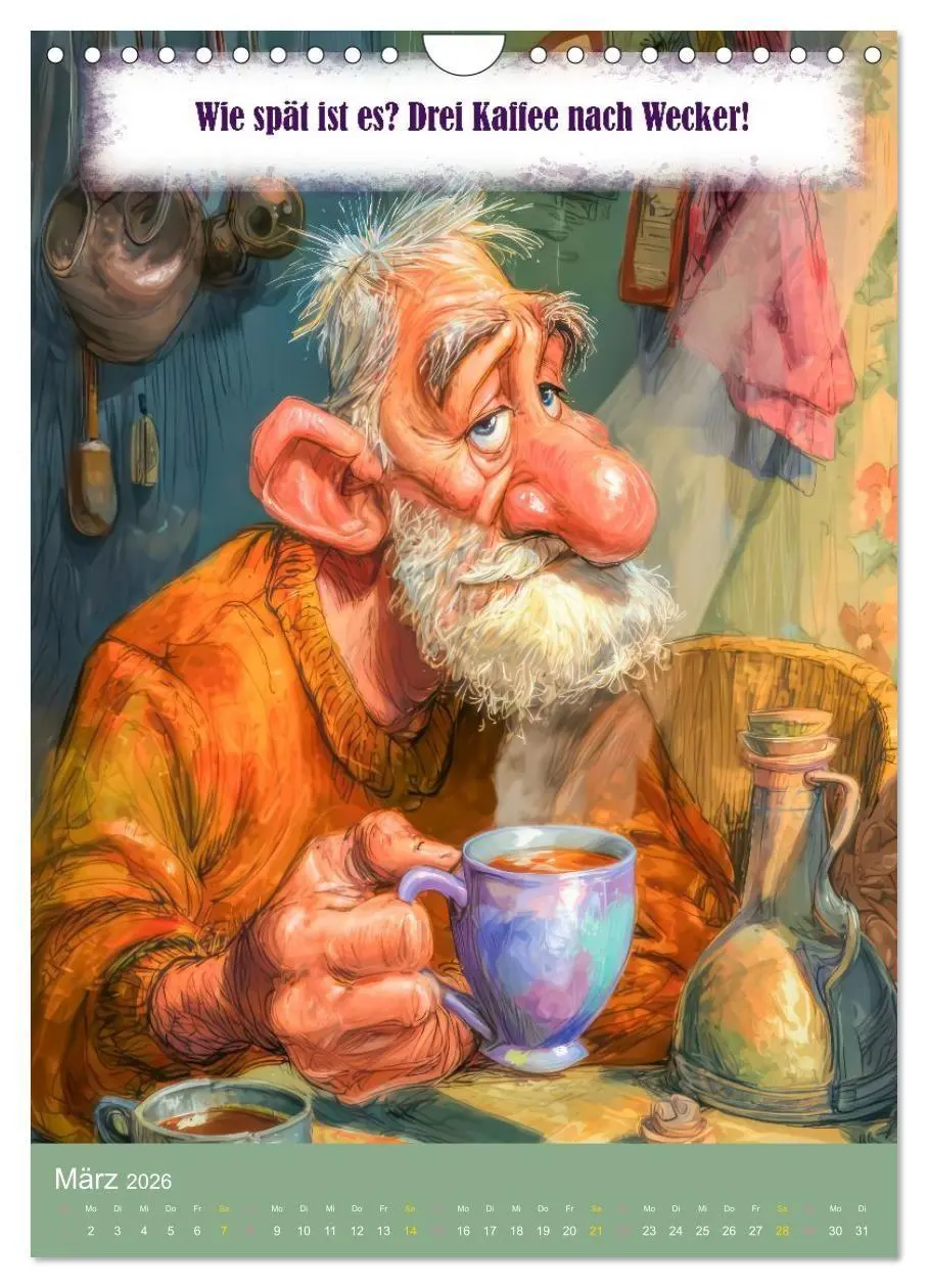 Bild: 9783516699043 | Kaffeezeit - Humor und Sprüche (Wandkalender 2026 DIN A4 hoch),...