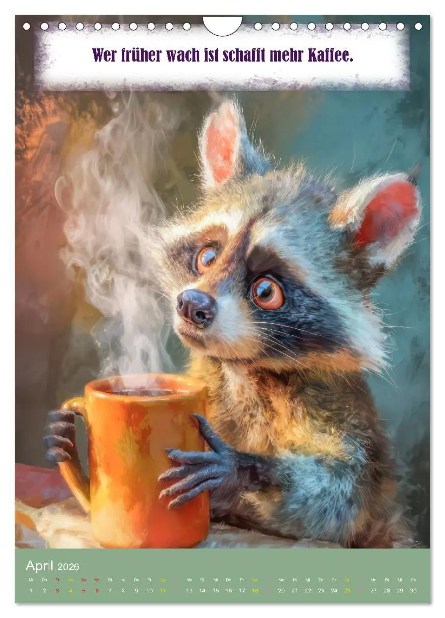 Bild: 9783516699043 | Kaffeezeit - Humor und Sprüche (Wandkalender 2026 DIN A4 hoch),...