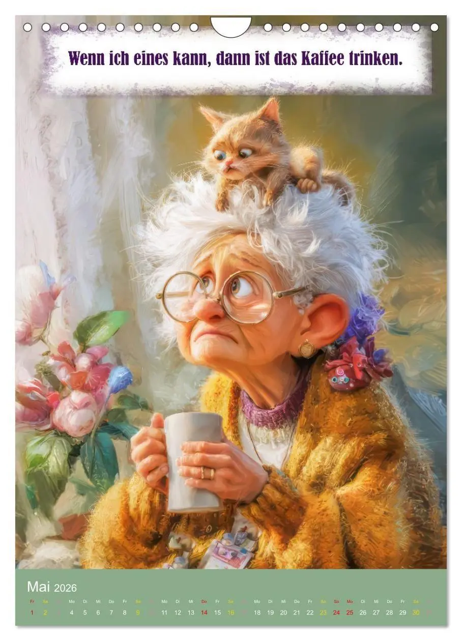 Bild: 9783516699043 | Kaffeezeit - Humor und Sprüche (Wandkalender 2026 DIN A4 hoch),...