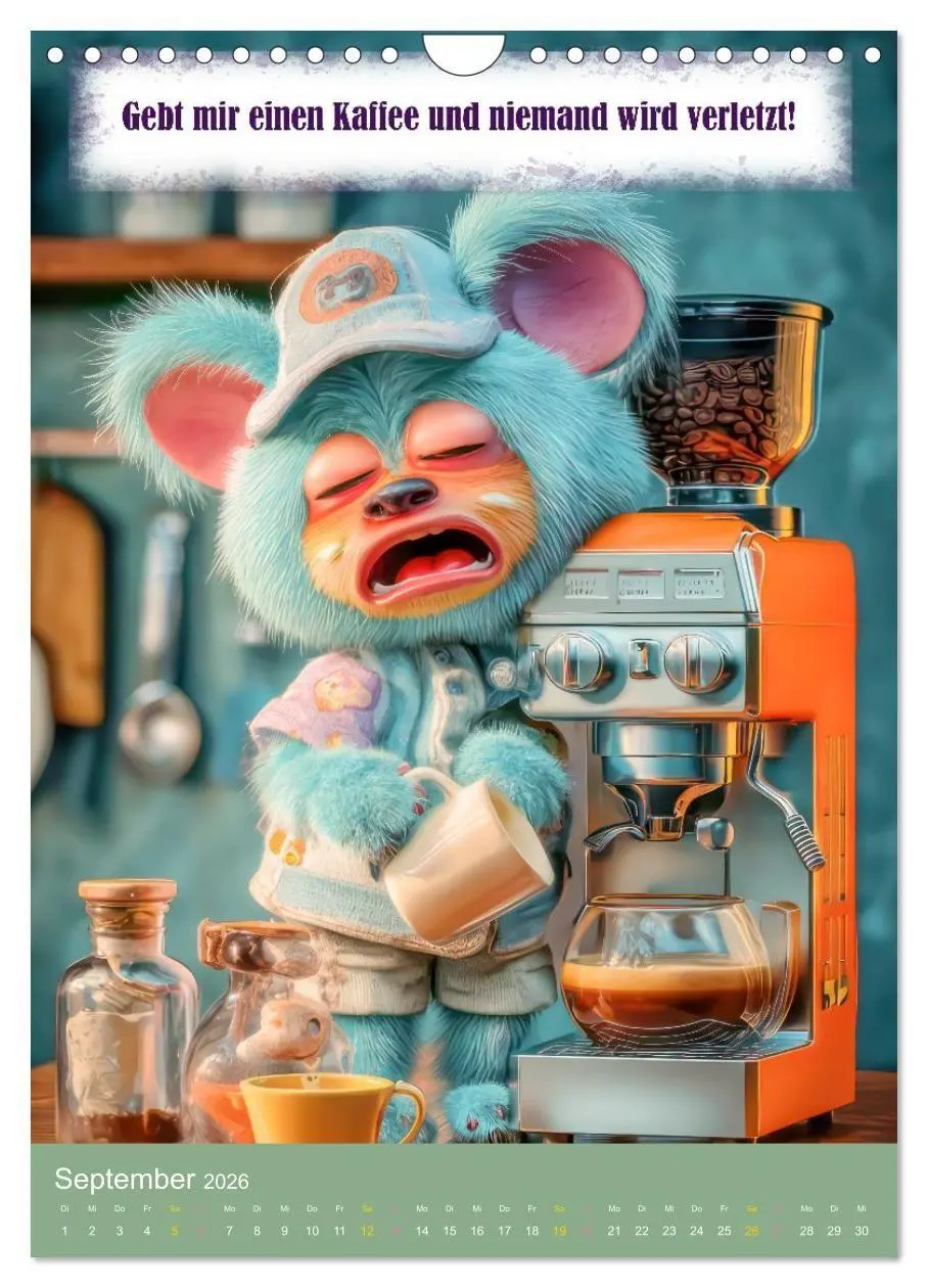 Bild: 9783516699043 | Kaffeezeit - Humor und Sprüche (Wandkalender 2026 DIN A4 hoch),...
