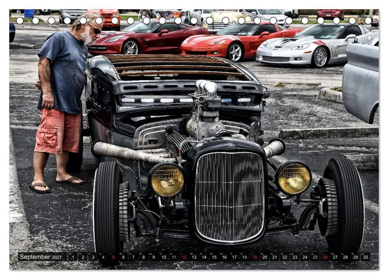 Bild: 9783569929043 | American Hot Rod (Tischkalender 2027 DIN A5 quer), CALVENDO...