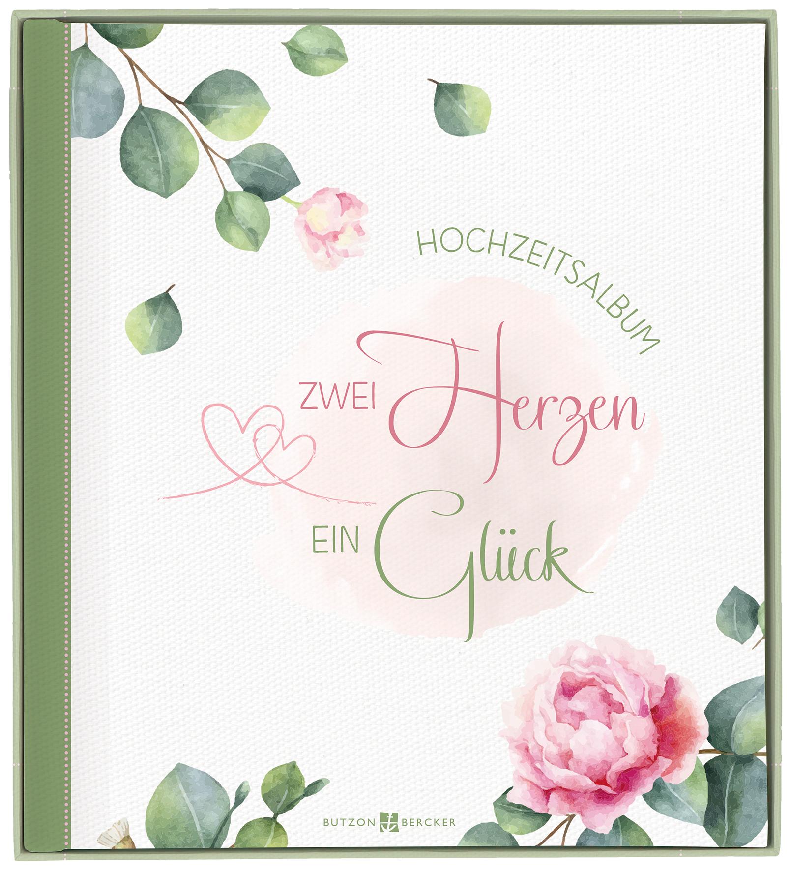 Cover: 9783766629043 | Zwei Herzen. Ein Glück | Hochzeitsalbum | Eva Polednitschek-Kowallick