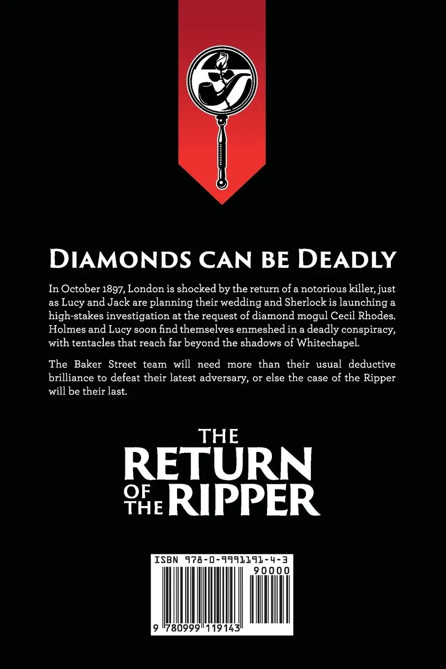 Rückseite: 9780999119143 | The Return of the Ripper | A Sherlock Holmes and Lucy James Mystery