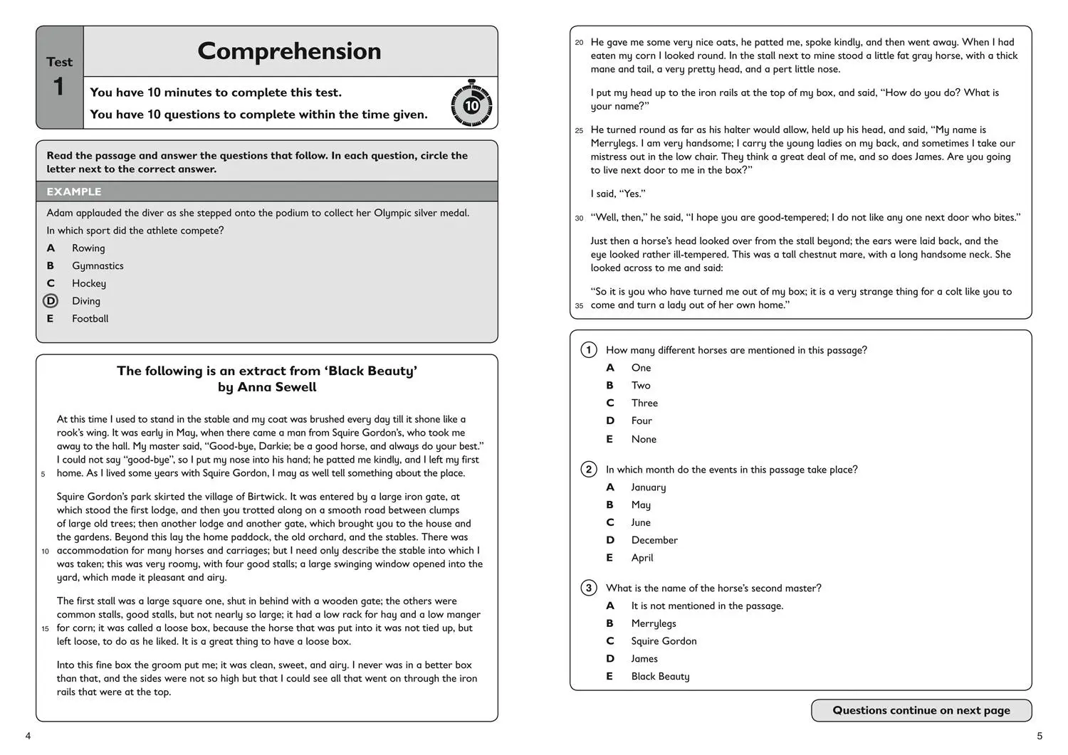 Bild: 9781844199143 | 11+ English Quick Practice Tests Age 9-10 (Year 5) | Letts 11 | Buch