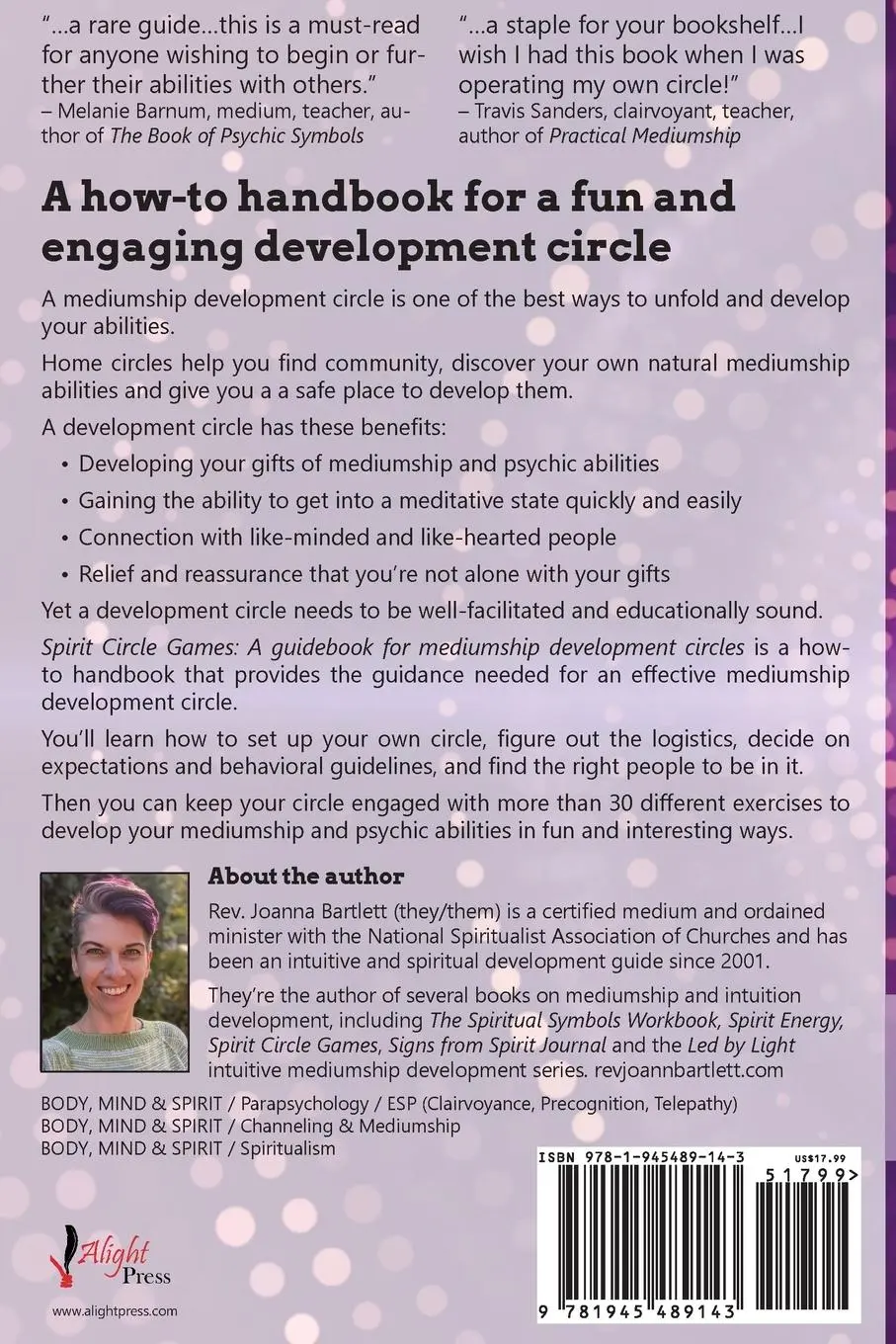 Rückseite: 9781945489143 | Spirit Circle Games | A guidebook for mediumship development circles