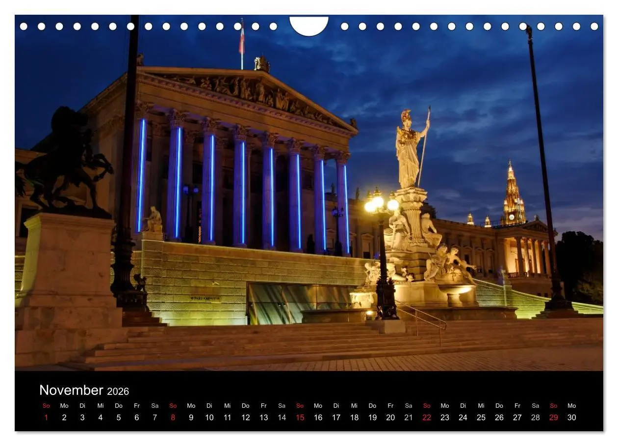 Bild: 9783516209143 | Wien (Wandkalender 2026 DIN A4 quer), CALVENDO Monatskalender | Strutz