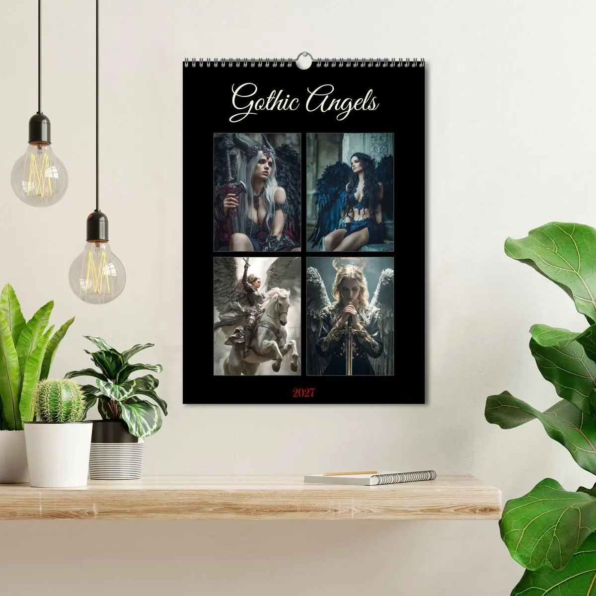 Bild: 9783516759143 | Gothic Angels (Wandkalender 2027 DIN A3 hoch), CALVENDO Monatskalender