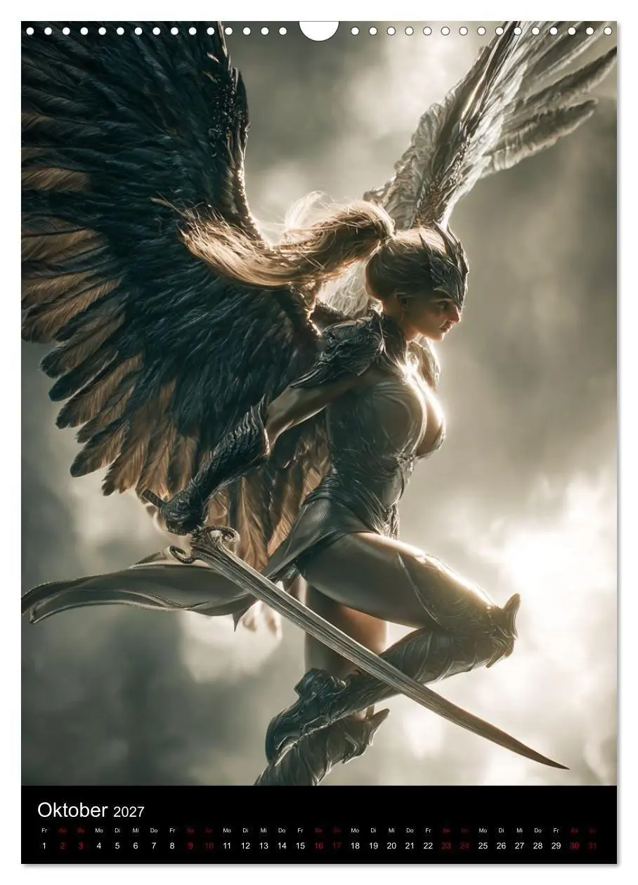 Bild: 9783516759143 | Gothic Angels (Wandkalender 2027 DIN A3 hoch), CALVENDO Monatskalender