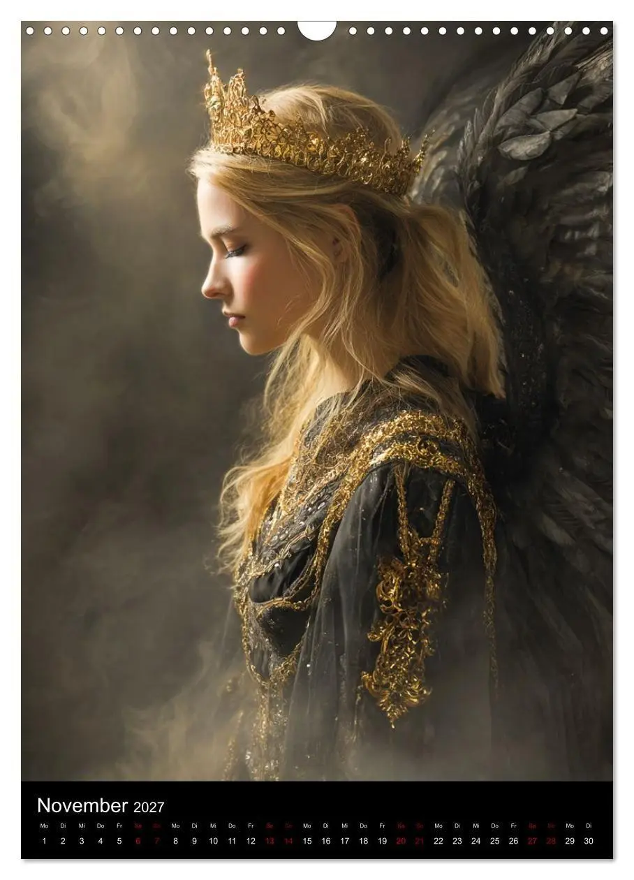 Bild: 9783516759143 | Gothic Angels (Wandkalender 2027 DIN A3 hoch), CALVENDO Monatskalender