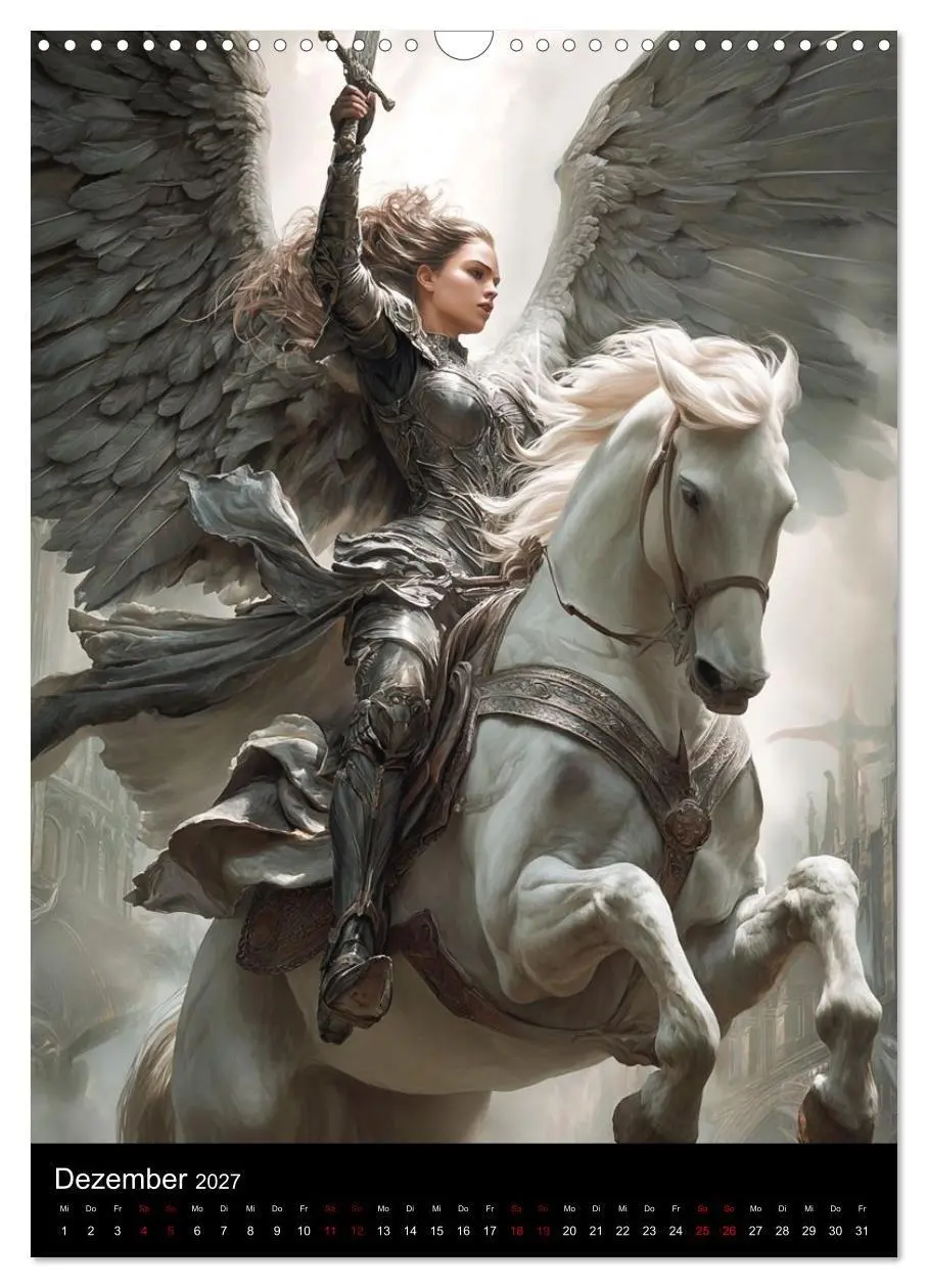 Bild: 9783516759143 | Gothic Angels (Wandkalender 2027 DIN A3 hoch), CALVENDO Monatskalender