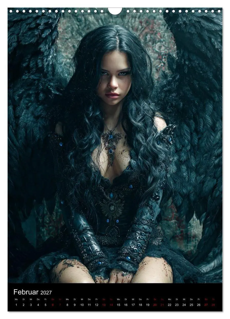 Bild: 9783516759143 | Gothic Angels (Wandkalender 2027 DIN A3 hoch), CALVENDO Monatskalender