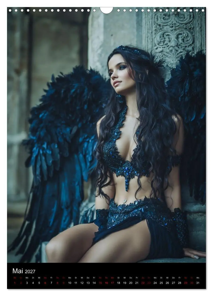 Bild: 9783516759143 | Gothic Angels (Wandkalender 2027 DIN A3 hoch), CALVENDO Monatskalender
