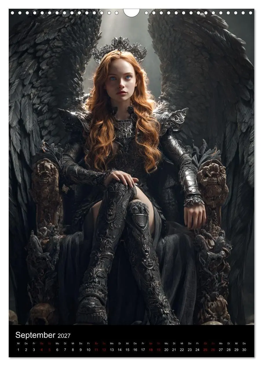 Bild: 9783516759143 | Gothic Angels (Wandkalender 2027 DIN A3 hoch), CALVENDO Monatskalender