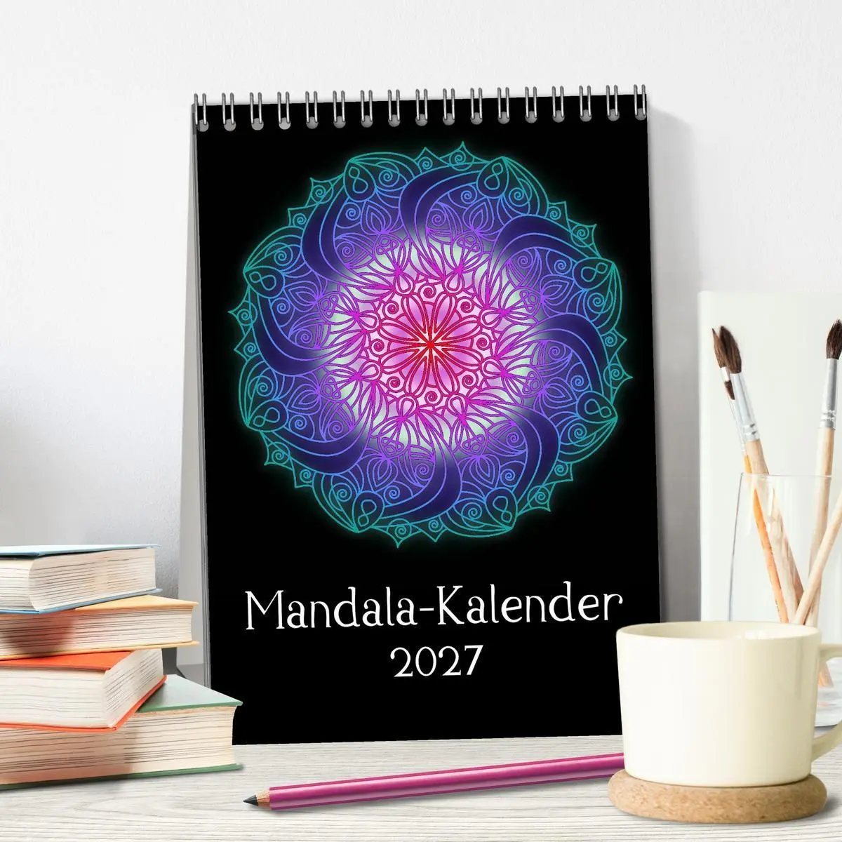 Bild: 9783569609143 | Mandala-Kalender 2027 (Tischkalender 2027 DIN A5 hoch), CALVENDO...