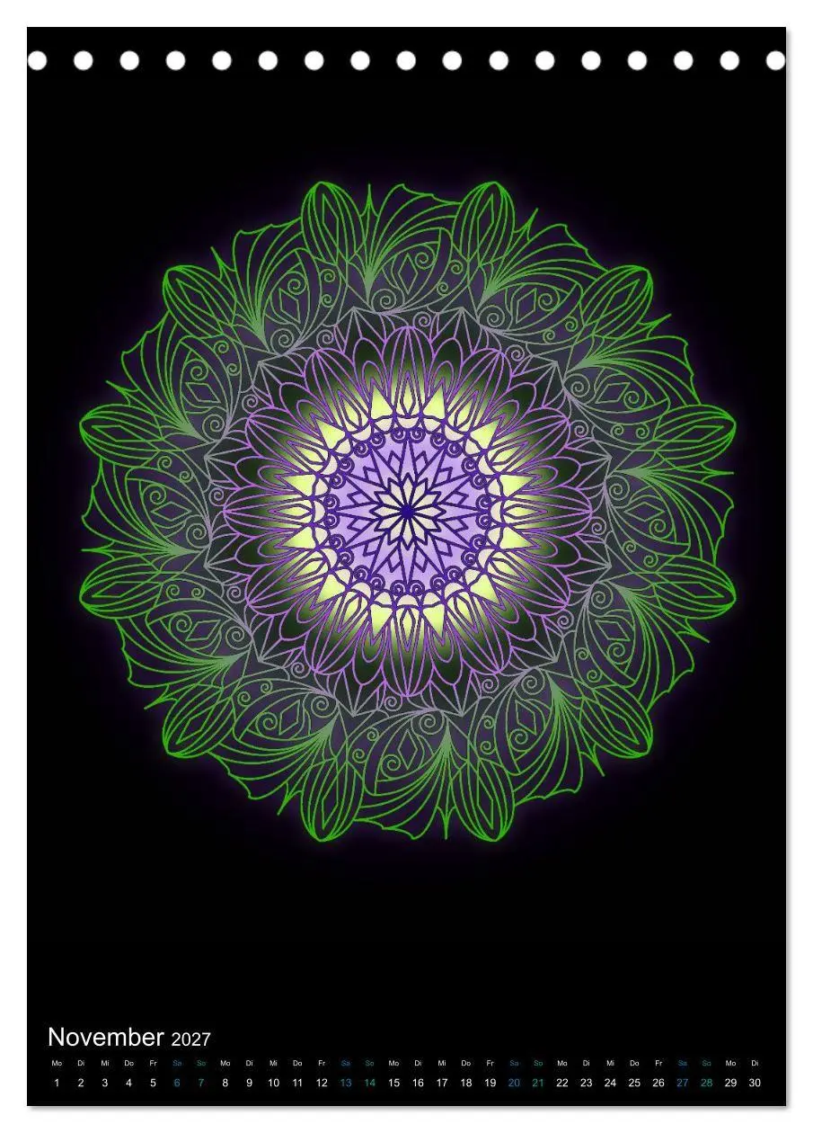 Bild: 9783569609143 | Mandala-Kalender 2027 (Tischkalender 2027 DIN A5 hoch), CALVENDO...