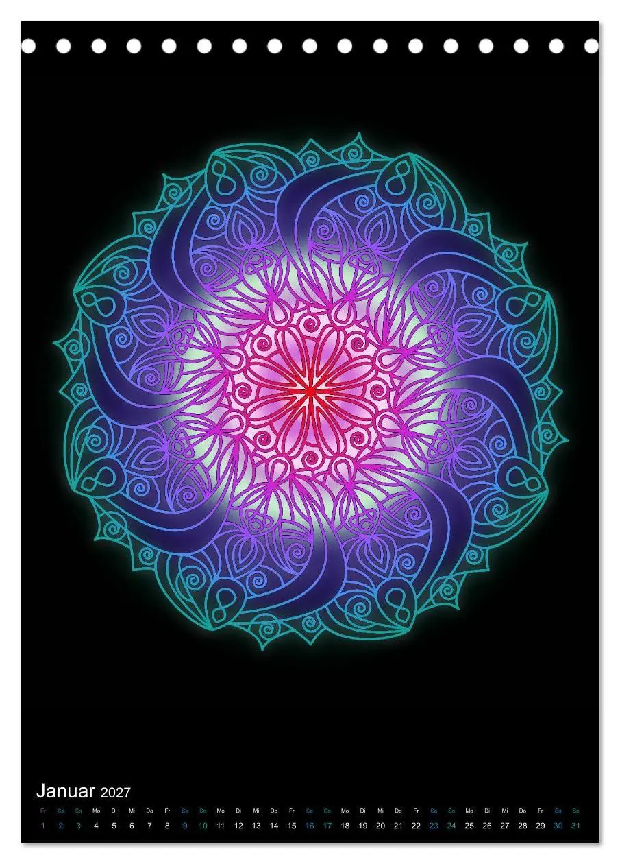 Bild: 9783569609143 | Mandala-Kalender 2027 (Tischkalender 2027 DIN A5 hoch), CALVENDO...