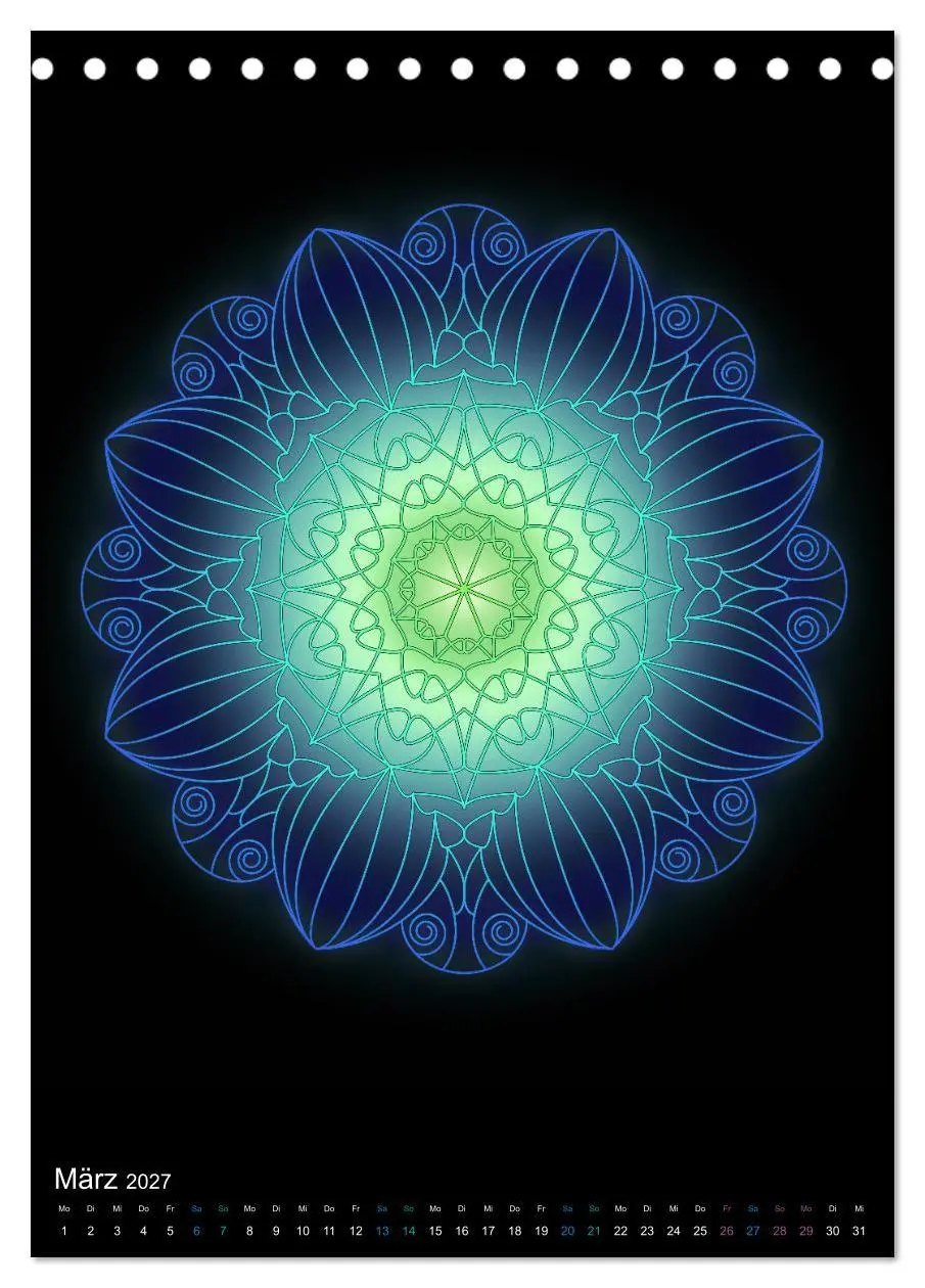 Bild: 9783569609143 | Mandala-Kalender 2027 (Tischkalender 2027 DIN A5 hoch), CALVENDO...
