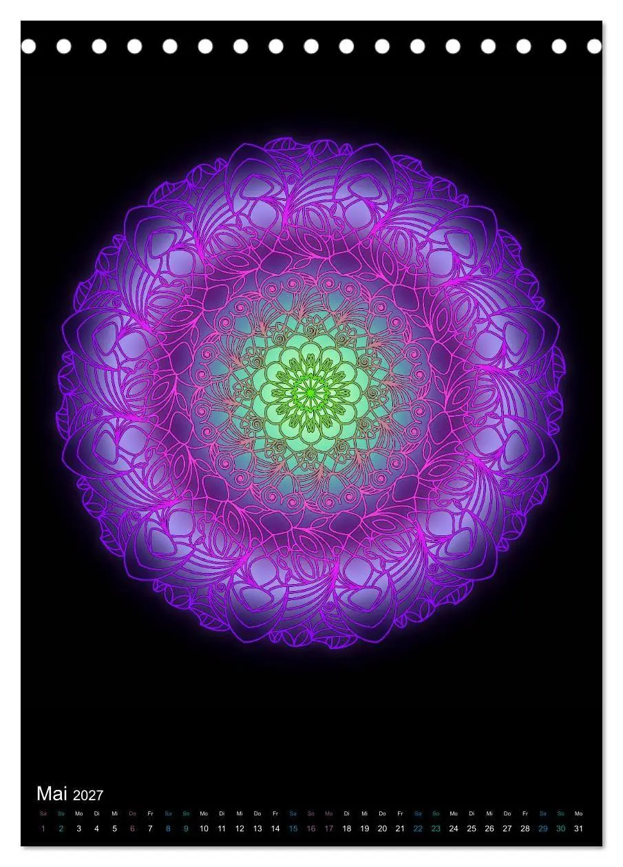 Bild: 9783569609143 | Mandala-Kalender 2027 (Tischkalender 2027 DIN A5 hoch), CALVENDO...