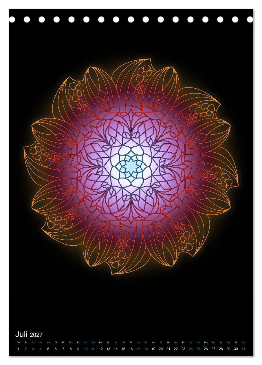 Bild: 9783569609143 | Mandala-Kalender 2027 (Tischkalender 2027 DIN A5 hoch), CALVENDO...