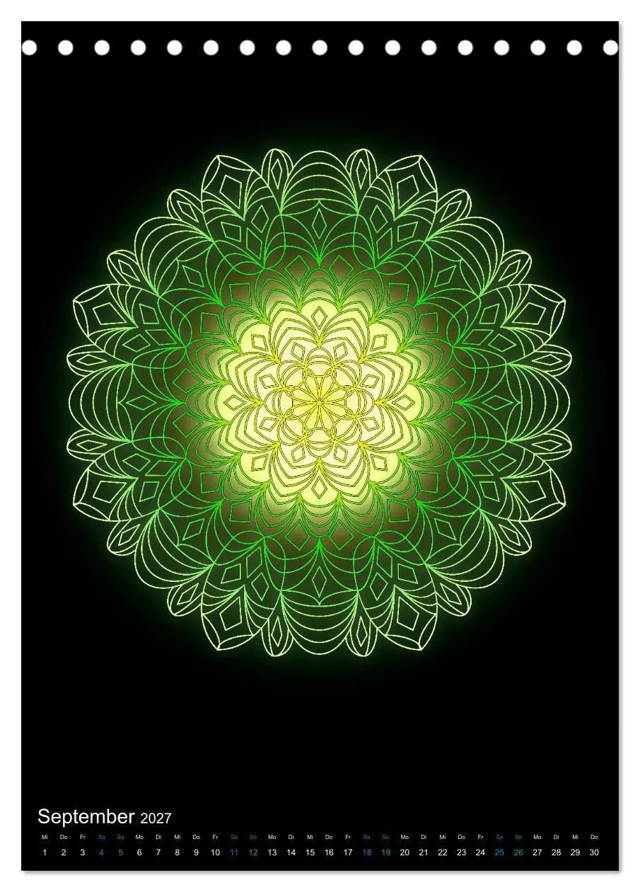 Bild: 9783569609143 | Mandala-Kalender 2027 (Tischkalender 2027 DIN A5 hoch), CALVENDO...