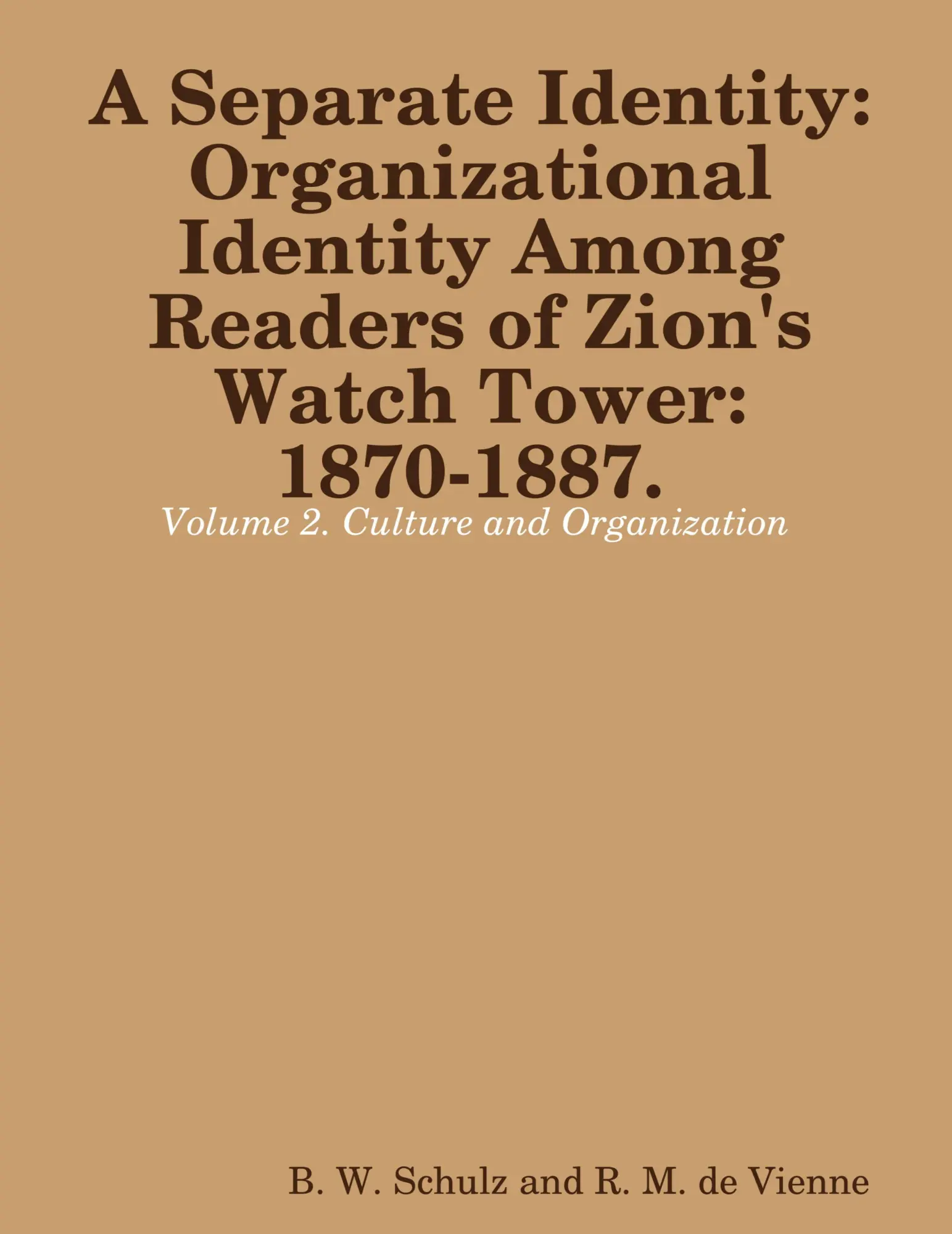Cover: 9781678009243 | Separate Identity | B. W. Schulz | Taschenbuch | Englisch | 2020