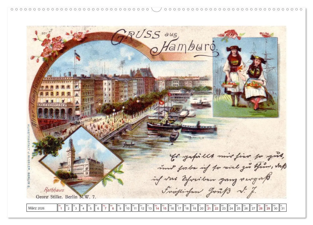Bild: 9783457419243 | Gruss aus Hamburg (hochwertiger Premium Wandkalender 2026 DIN A2...