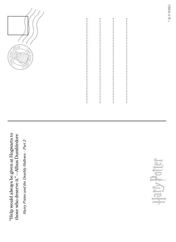 Bild: 9783625199243 | Harry Potter 20 Ausmal-Postkarten: Greetings from Hogwarts,...