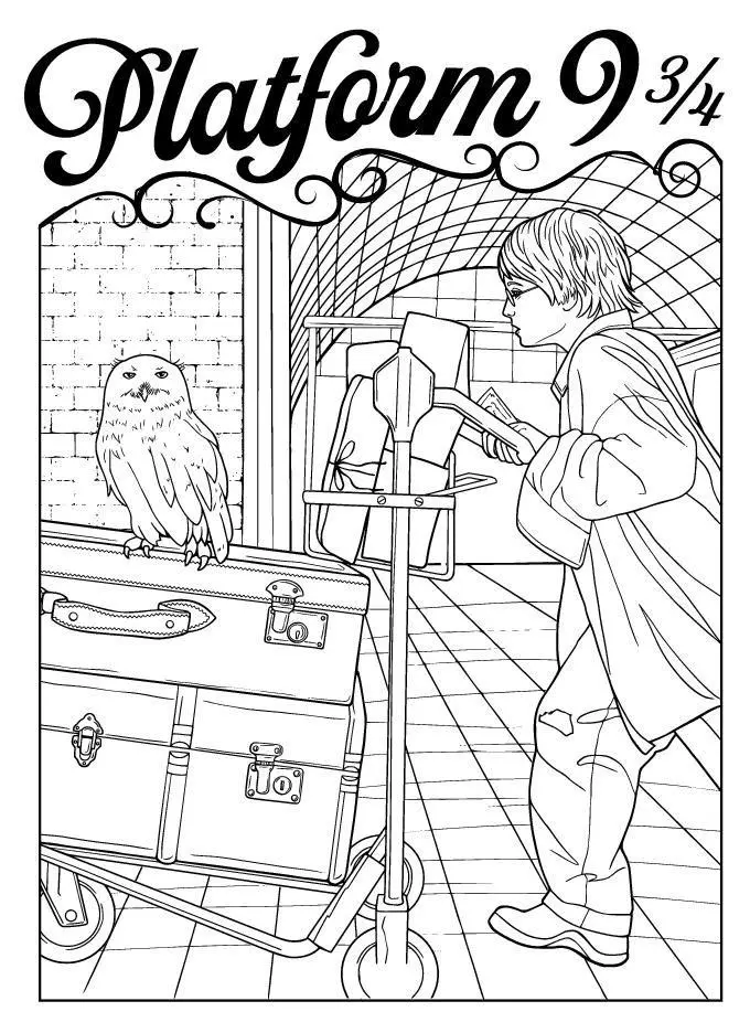 Bild: 9783625199243 | Harry Potter 20 Ausmal-Postkarten: Greetings from Hogwarts,...
