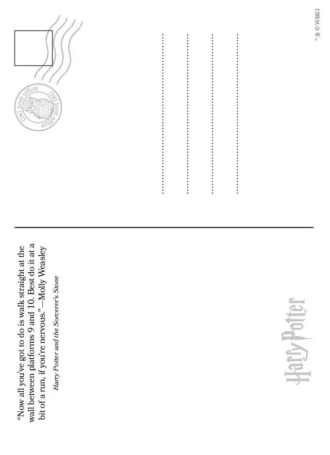 Bild: 9783625199243 | Harry Potter 20 Ausmal-Postkarten: Greetings from Hogwarts,...