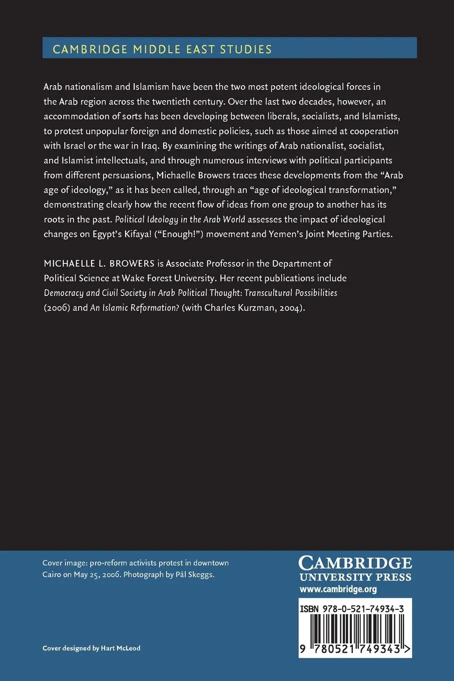Rückseite: 9780521749343 | Political Ideology in the Arab World | Michaelle L. Browers | Buch