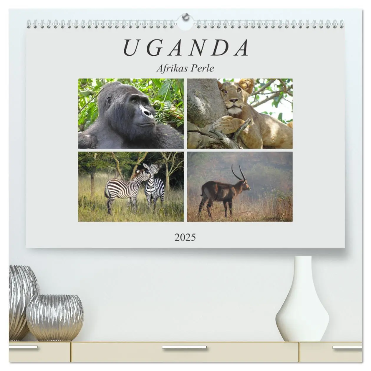 Cover: 9783435249343 | Afrikas Perle Uganda (hochwertiger Premium Wandkalender 2025 DIN A2...