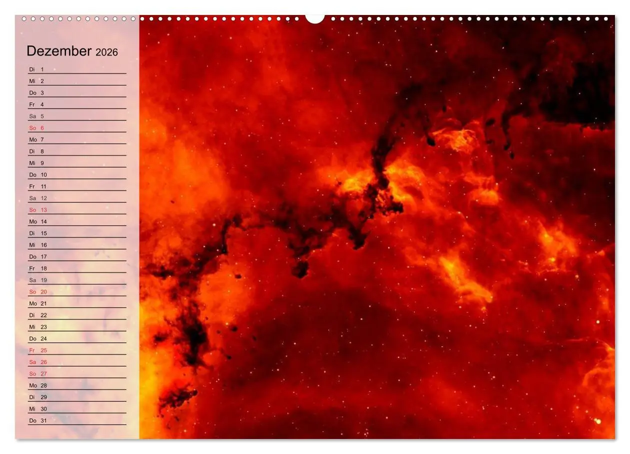 Bild: 9783457959343 | Der Weltraum. Spektakuläre Gasnebel und Galaxien (Wandkalender 2026...